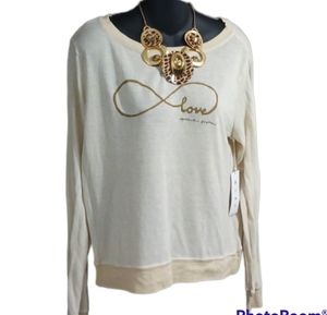 Beautiful Spiritual Gangster LOVE Pullover Sweater S